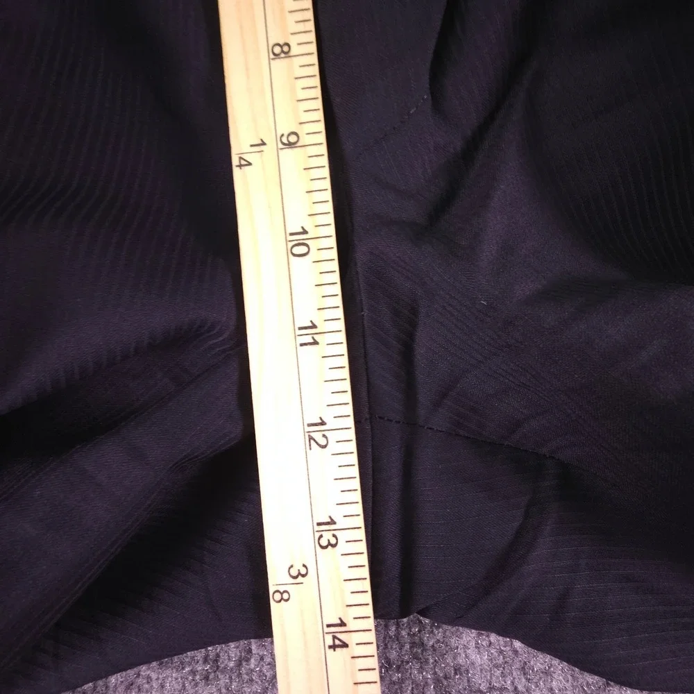 Hugo Boss‎ Suit Mens 42L Navy Blue 3 Button 100% Wool Canvas Pants 38x33 Pleated